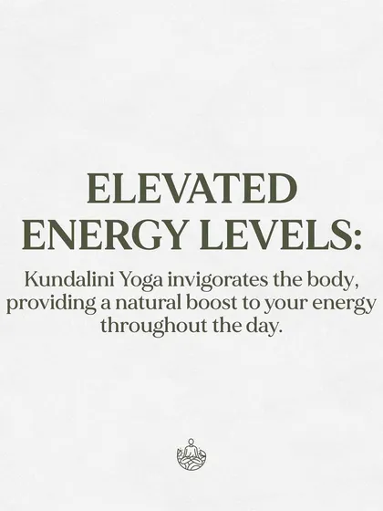 One of the key benefits of a consistent Kundalini Yoga practice is elevated energy levels. It provides a natural, sustainable boost to your vitality throughout the day.