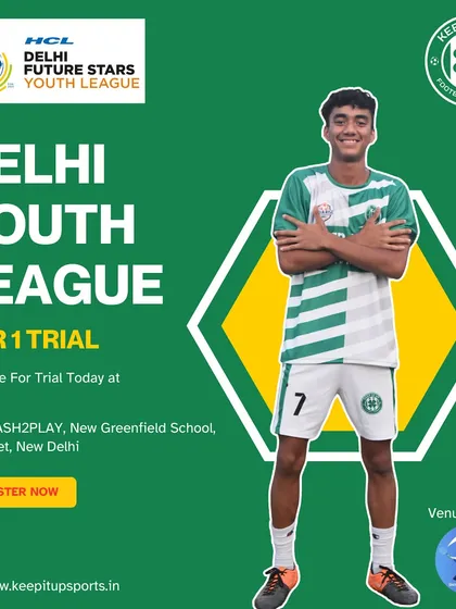 I am proud to partner with the Delhi Youth League to find the next generation of football stars. This is an announcement for a Tier 1 trial I hosted, giving young players a direct path to the AIFF Youth League.