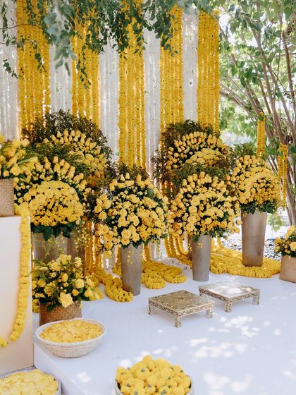 Vibrant Haldi & Mehendi Functions photo 38