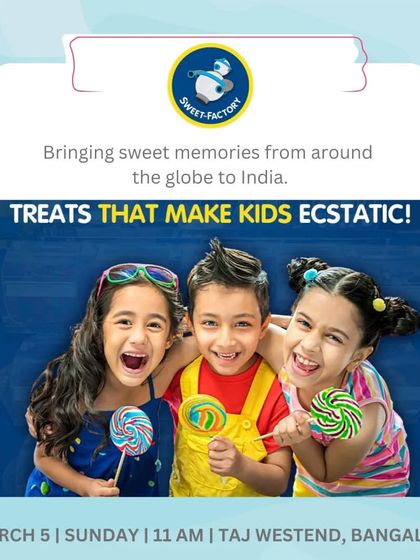 Sweet Factory brings treats from around the globe that make kids ecstatic. Their colorful lollipops and candies are always a highlight.