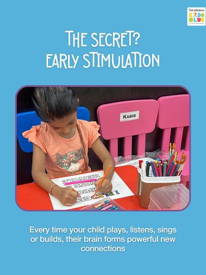 The secret to raising a curious child is early stimulation. Every time your child plays, listens, or builds in our programs, their brain forms powerful new connections that support lifelong learning.