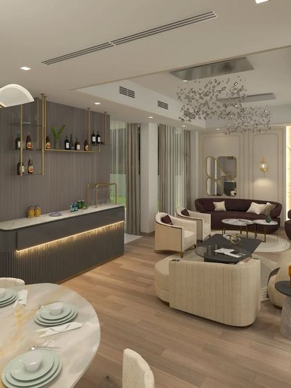 Chizzle My Designs - Turnkey Residential Interior Design Luxurious Living & Dining Rooms photo 44