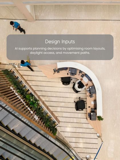 We are exploring how Artificial Intelligence can enhance our design process. AI can support planning decisions by helping us optimize room layouts, daylight access, and movement paths for staff and patients.