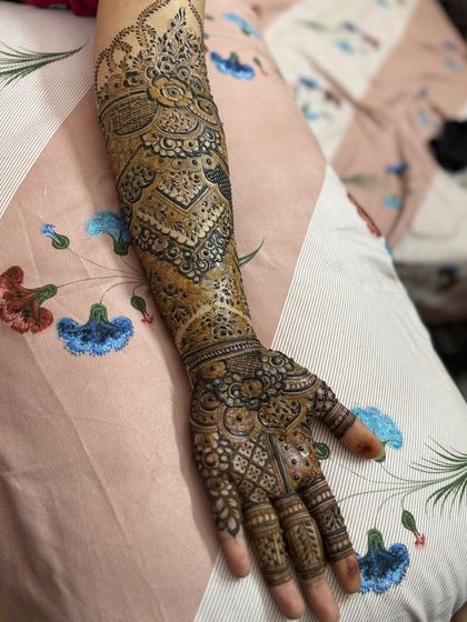 The full view of the arm, showing the complete, cohesive design.