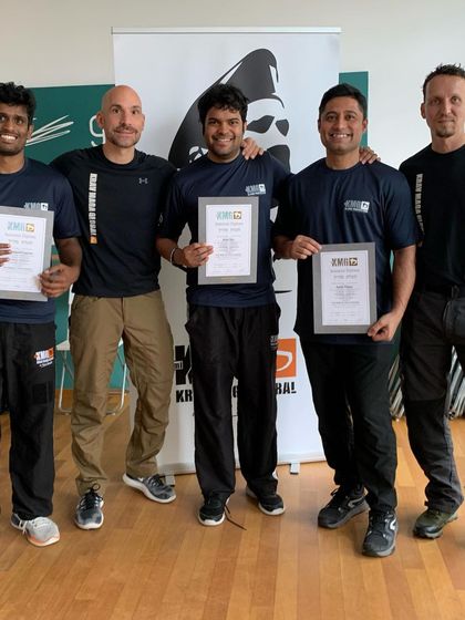 Our newly certified Close Protection Instructors after 55 hours of intensive training in Milan, Italy. We are qualified to deliver high-level VIP protection training.