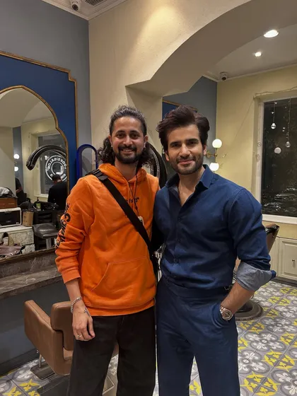 It was a pleasure to have actor Karan Tacker in my chair. I always enjoy connecting with clients and creating a look that makes them feel their best, whether they're on or off screen.