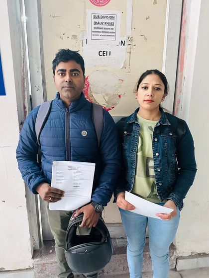 This couple just received their registered marriage documents. My team and I are here to guide you through the entire process.