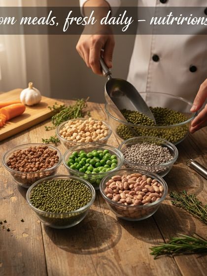 Here is a look at the variety of legumes and pulses that form the protein base of many of our meals. As a nutritionist, I lead the process of creating custom meals, ensuring each one is fresh, balanced, and tailored to your needs.