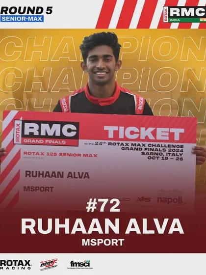 This is the ultimate prize. Our Senior Max champion, Ruhaan Alva, holds his ticket to the Rotax MAX Challenge Grand Finals in Italy. We provide a direct and proven pathway for Indian racers to compete on the world stage.