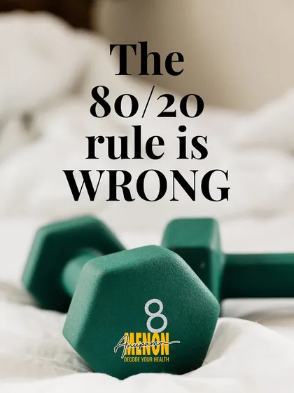 The 80/20 rule for weight loss, suggesting 80% diet and 20% exercise, is misleading. Let's break down why this popular belief doesn't tell the whole story.