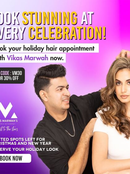 Glow up for the holidays! This graphic is a call to book your holiday hair appointment. Whether it's for Christmas or New Year's, I'm here to give you a stunning festive look.