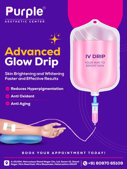 Get that radiant glow from within with our Advanced Glow Drip. This IV therapy is designed for skin brightening, reducing hyperpigmentation, and providing powerful anti-aging antioxidants for faster, effective results.