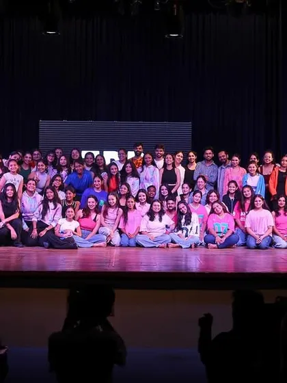 This is what our family looks like. A huge group of passionate dancers and our incredible team celebrating after a successful LEAP showcase. This is the community that will be cheering for you every step of the way.