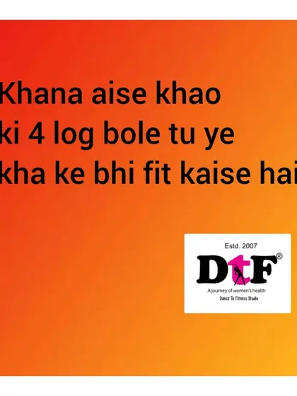 "Khana aise khao ki 4 log bole tu ye kha ke bhi fit kaise hai." This is my motto. It's about eating smart, not less.