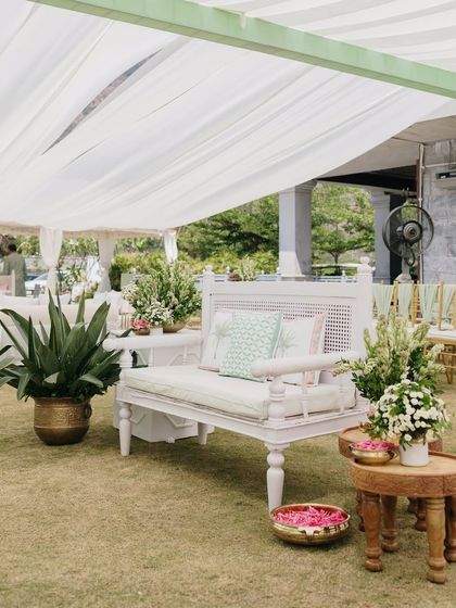 Sneha & Shahil - Wedding Decor and Production Vibrant Haldi & Mehendi Celebrations photo 29