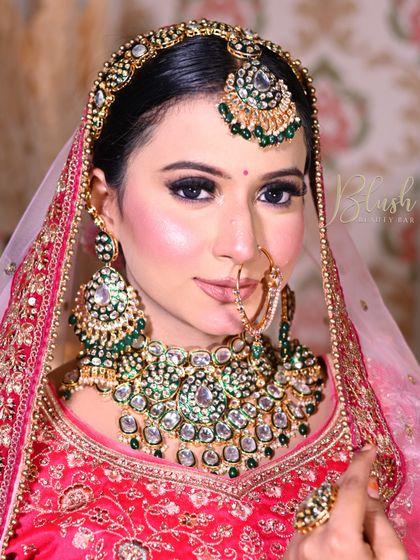 This student's work shows excellent control over eyeliner and shadow placement.