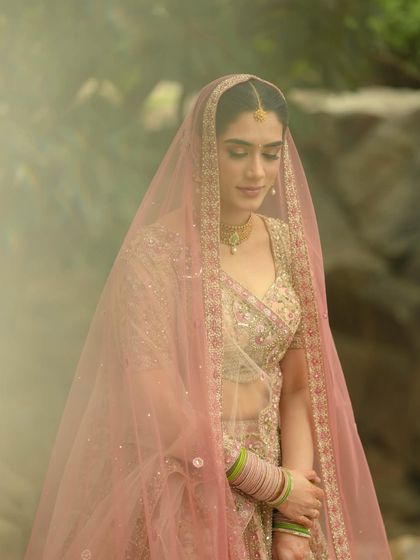 Another ethereal shot of Vaishali. The focus is on her natural beauty, enhanced by a soft and subtle makeup application.