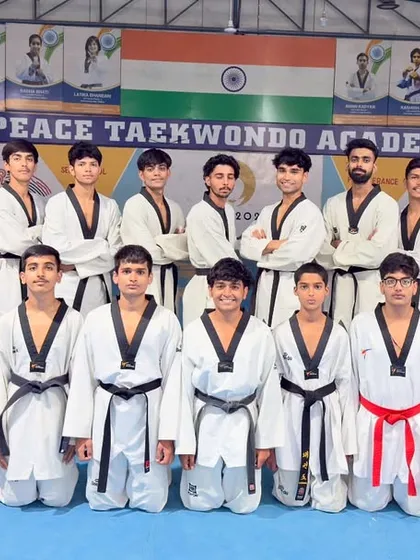 Our men's team, a formidable group of athletes who train and compete with passion and discipline.