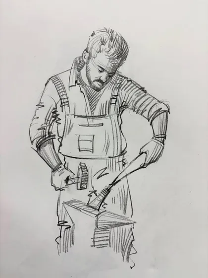 A collection of my figure drawing demonstrations from online classes and practice sessions. Each sketch is an opportunity to study the human form, capturing different poses, gestures, and scenes from daily life.