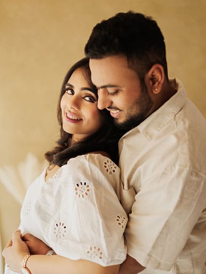 A sweet, loving glance between the couple. These candid interactions make for the most authentic and cherished portraits.