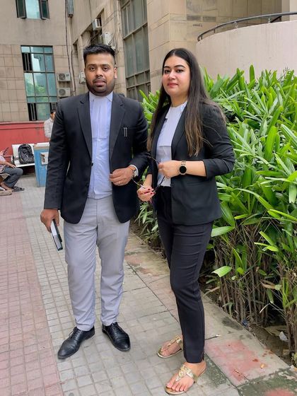 With my junior, feeling confident before heading in for a bail argument. Preparation is everything.