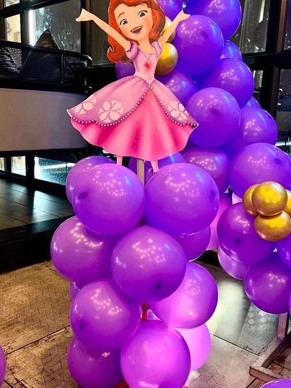 Another Princess Sofia cutout, which we use to create a magical atmosphere for little royalty.