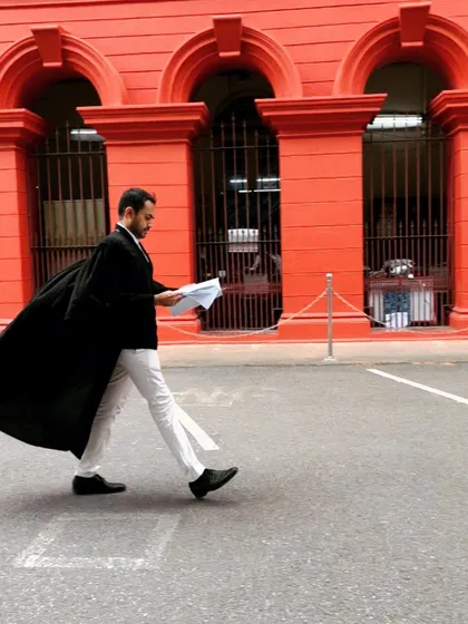 Walking through the premises of the High Court of Karnataka. Every case is a journey, and I am committed to walking with you every step of the way.