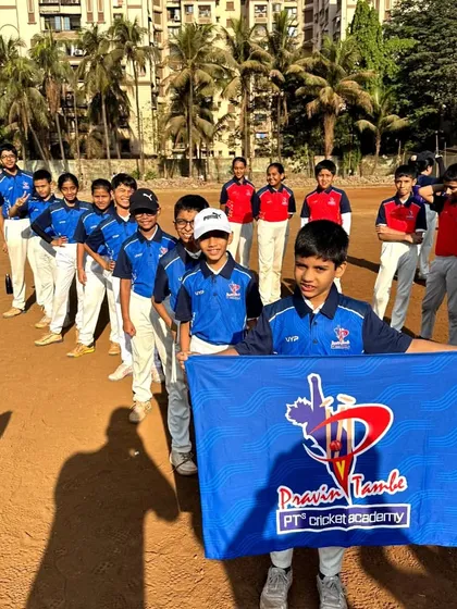 The U-10 Blue Team, lined up and eager to get their tournament started.