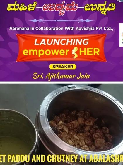 I was happy to serve Millet Paddu and Chutney at Abalashrama for an event organized by Aarohana. It is always a privilege to cook for community gatherings and support good causes.