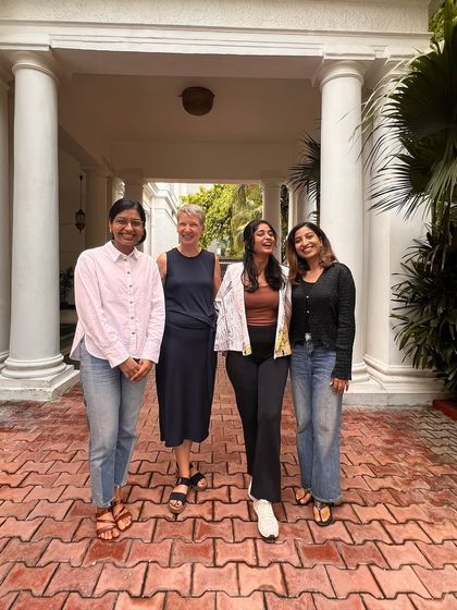 The teams from Delhi Poetry Slam and Goethe-Institut after a productive meeting for our collaborative workshop series.