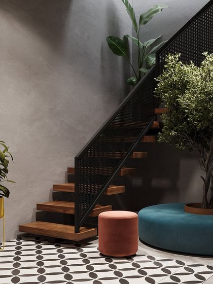 Akashraj V R - Residential Interior Design Staircases & Indoor Courtyards photo 6