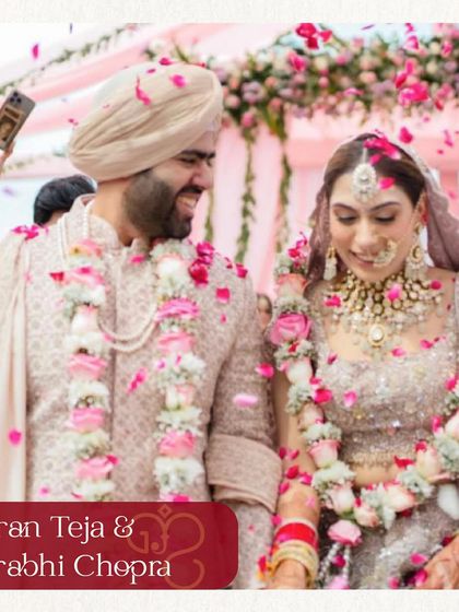 A blissful couple walks through a shower of petals. I specialize in connecting like-minded individuals, ensuring each match is made with care for a harmonious marriage.