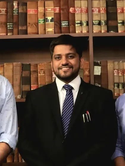 With the hosts of the Vakil Vaani podcast, Adv. Simarjeet Singh Satia and Adv. Himanshu Makkar, after recording an episode discussing my journey from law school to the Supreme Court.