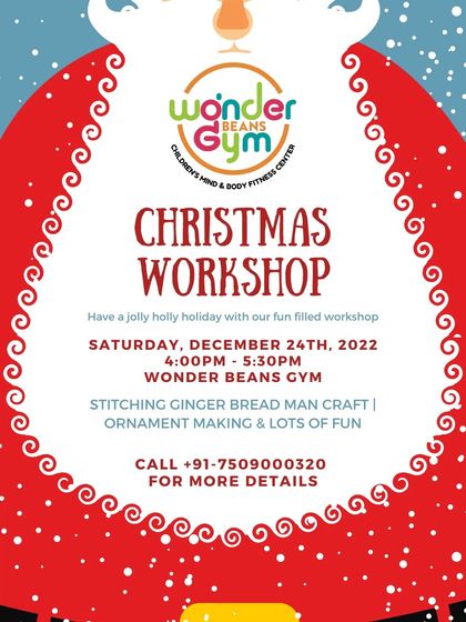 A "HO HO HO" announcement for our jolly Christmas workshop.