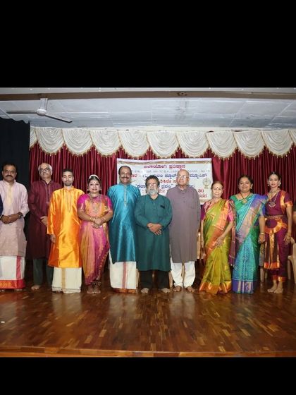 A group photograph with all the honored artists at the Kalayogi award ceremony. It was a wonderful evening celebrating art and the people who dedicate their lives to it.