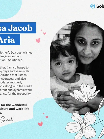 Lisa Jacob shares her positive experience as a mother at Solutionec. We are proud to foster a work culture that accommodates the needs of working parents, contributing to the prosperity of our entire team.