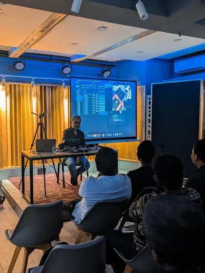 We love bringing in the best to share their knowledge. This was a workshop on creative mixing with National Film Award winner Sreejesh Nair, giving our students direct access to insights from an industry master.