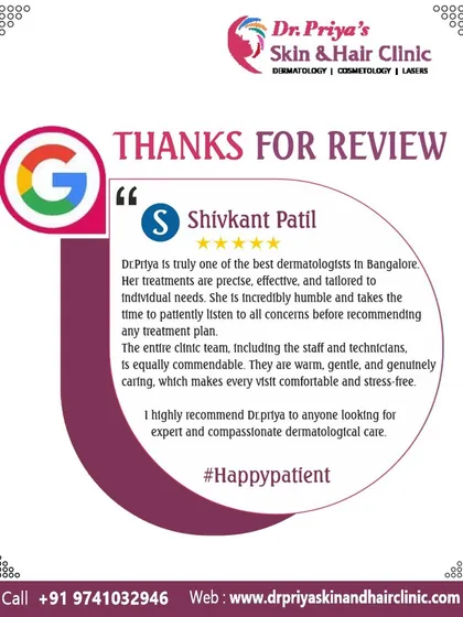 Patient feedback is a cornerstone of my practice. This review highlights my commitment to providing precise, effective, and tailored treatments, ensuring each patient feels heard, comfortable, and confident in their care plan.