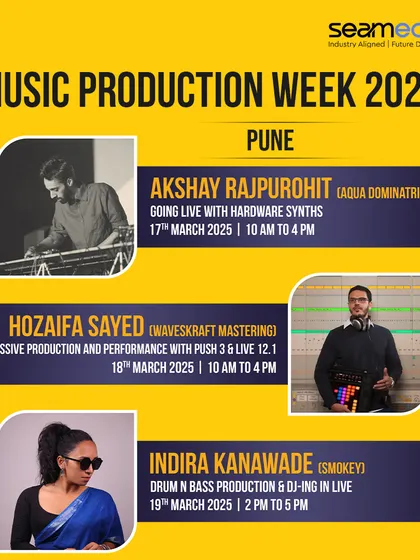 It was an honour to be part of the Music Production Week lineup in Pune. My session focused on Drum & Bass production and DJing in Ableton Live, sharing my craft alongside other talented artists.