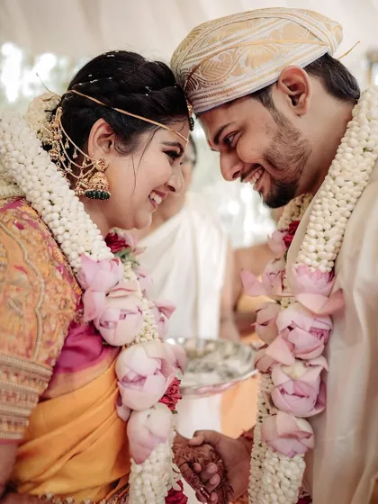The look of love. This intimate close-up from Bhumi's wedding captures the deep connection between the couple, a beautiful testament to their journey.