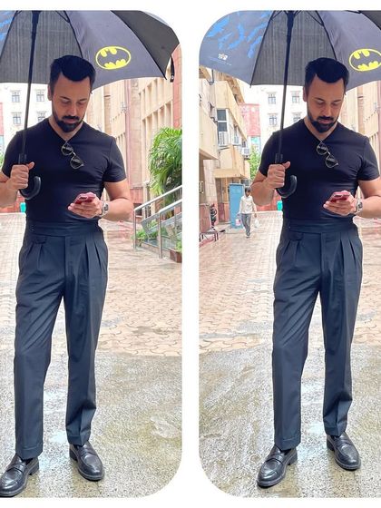 A moment at the Delhi High Court. Even on a rainy day, the pursuit of dreams and justice continues.