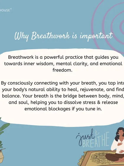 Why is breathwork important? It is a powerful practice that guides you toward inner wisdom and emotional freedom. Your breath is the bridge between body, mind, and soul, helping you dissolve stress and release emotional blockages.