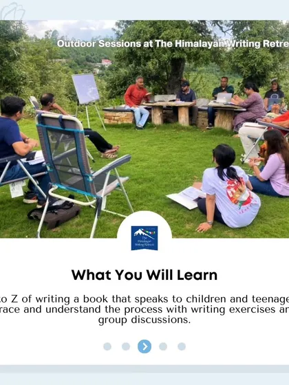 Learn the A to Z of writing for children and teenagers in our outdoor sessions. These workshops include practical writing exercises and group discussions to help you craft stories that resonate with young readers.