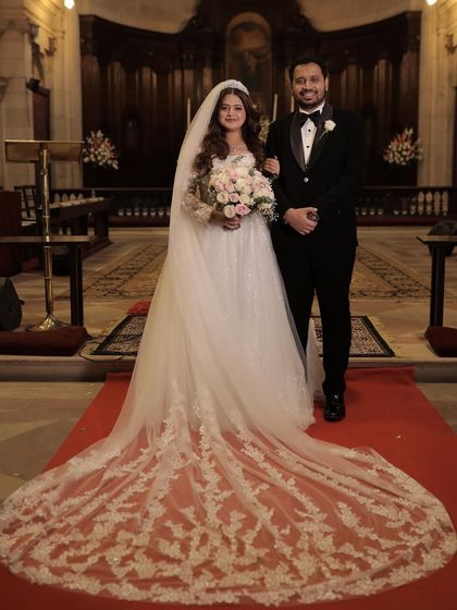 Turning bridal dreams into reality. These portraits showcase the elegance of a Christian bridal look, with a focus on soft, ethereal makeup and a timeless hairstyle.