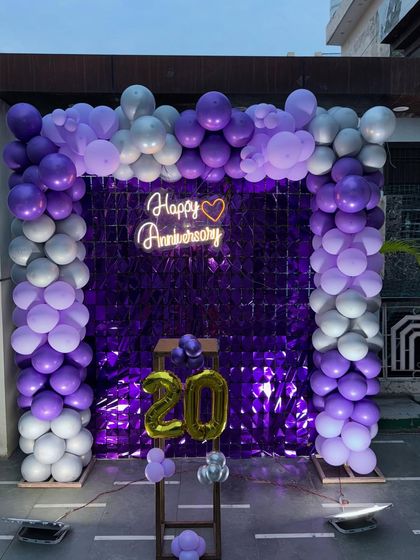 Special Entry - Private Party & Milestone Decoration Elegant Birthday & Anniversary Setups photo 26