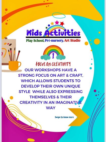 Our workshops have a strong focus on art and craft. This allows students to develop their own unique style while also expressing themselves in an imaginative way.