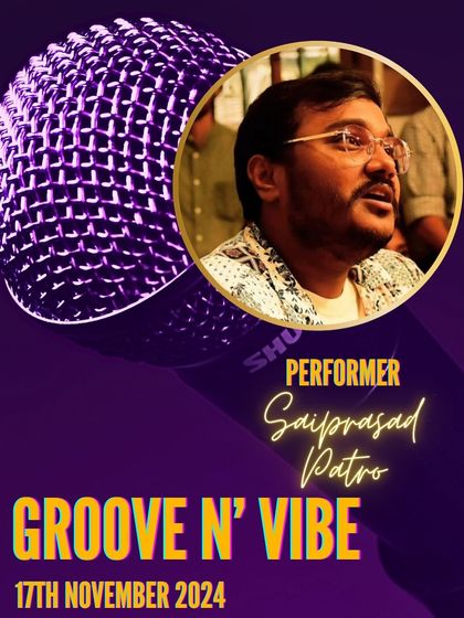 Saiprasad Patro sharing his talent at our open mic. Every performance contributes to our mission of inclusion.