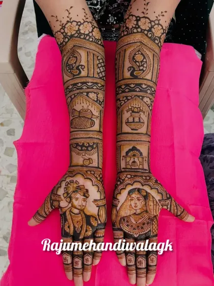 Raju Mehendi - Bridal Mehendi Custom Portraits: Your Story on Your Hands photo 54