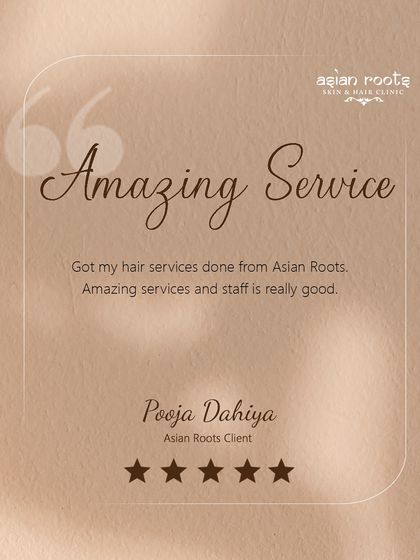 This five-star review from our client Pooja Dahiya reflects the positive feedback we often receive. She commends our amazing hair services and the quality of our staff, which is a testament to the client experience we strive to create.