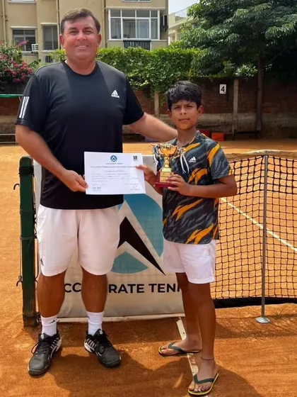 The runner-up of our U12 singles event. These tournaments provide crucial match practice.